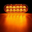 Car Flashing Emergency Light 4X12 LED Grill Strobe Flash Warning Lamp Amber W4V1