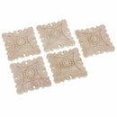 5 pcs Square carved wood European Style Sculpture wall lamp House Decoratio Q9I9