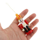 6pcs 2.76in Christmas Ornaments Nutcrackers Soldier Puppet for Home Shop Window
