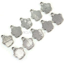 30Pcs Pet Dog Puppy Paw Print Metal Footprint Charm Necklace Bracelet-Pendant