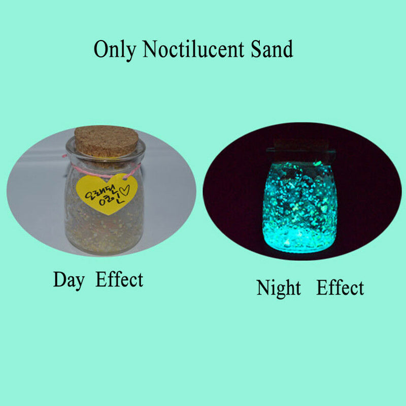 10g Luminous Noctilucent Sand Fish Tank Aquarium Fluorescent Particles Bottle