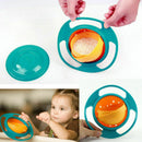 Rotate Bowl Gyroscope Flying Disk Bowls Baby 360 Rotating Feeding Bowl