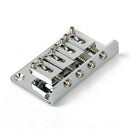 Chrome 4 String Bass Bridge Assembly for Guitar Bass Ukulele Parts with