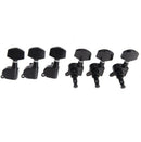 6 Pieces Black Sealed electric Tuning Pegs Tuner Machine Head 3R 3L / acous I5J2