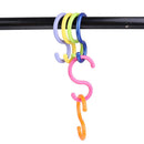 6Pcs/Lot Bucket Hook S Shape Kitchen Hanger Clothes Hooks Plastic Hanging Ho JR