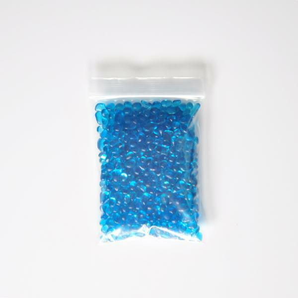 2 Bags of Glass Stones Tank Underwater Decor Aquarium Substrate Ornament-Blue