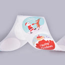 500PCS Merry Christmas Stickers Round Custom stickers for Christmas Party DSEAU