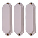 5Pcs White Plastic Humbucker/Single Coil Pickup Covers for Electric Guitars