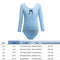 Kids Girls Long Sleeve Ballet Dancer Leotard for Ballerina (Blue 10-11T) A#S