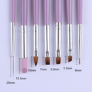 Hot 7 Sizes Manicure Acrylic Nail Art Tips Sable Brush Painting Tool Set