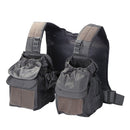 Multi-pocket Outdoor Fishing Vest Breathable Adjustable Waistcoat (Grey) A