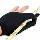 4X Black Nylon 3 Finger Gloves Shooter Pool Billiards Cue Glove Indoor GameS Ew