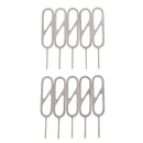 10 Pcs Sim card tray removal eject pin key tool stainless steel t!WJCA~