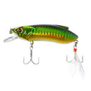 Fishing Lures Crank Bait Squid Black Fish Lure With Feather Hook Tackle Sinking