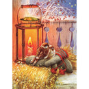 5D DIY Full Round Drill Diamond Painting Candlelight Cross Stitch (B1010)
