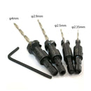 4pcs HSS Countersink Drill Bit Set Hex Shank Woodworking Carpentry Tool #6-#16