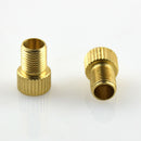 2 Pieces Car Bicycle Motorcycle Presta to Schrader Brass Tube Valve Adaptors