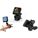 Aroma At-102 Rechargeable Clip-On Guitar Tuner Color Screen With Built-In B