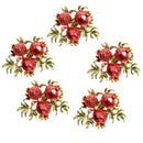 Pack of 5pcs Crystal Pomegranate Headpiece Headwear DIY Accessories