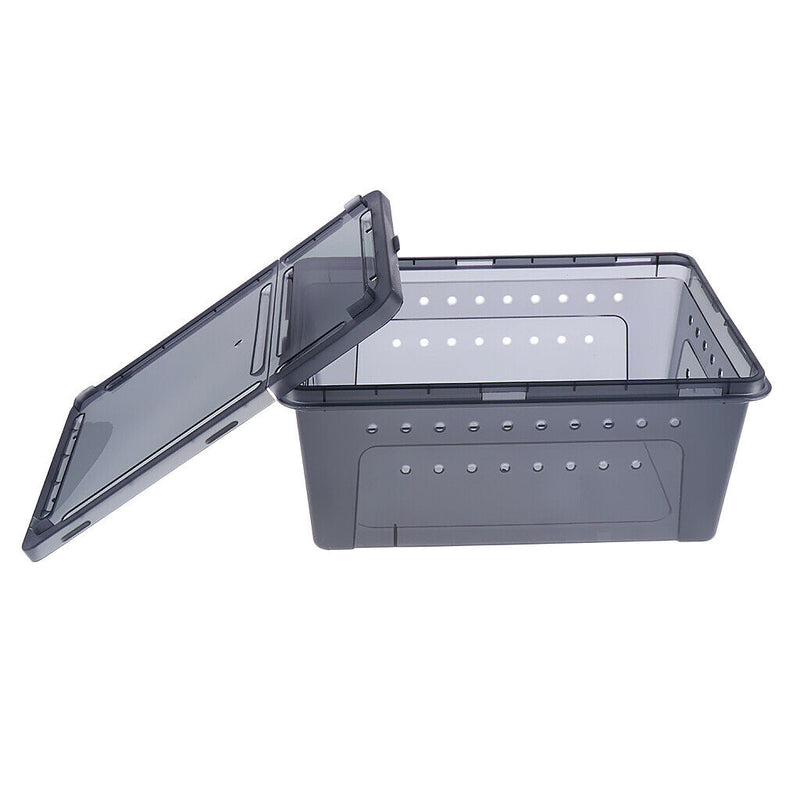2pcs Pet Reptile Spider Breeding Box Transport Case Feeding Hatching Tank