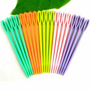 40 x Multicolour Childrens Plastic 9.2cm Needles. For Sewing, Binca, Tapest