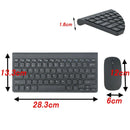 Ultrathin Mini Wireless Keyboard And Optical Mouse Combo Set 2.4G For PC Laptops