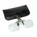 Clear HD Lens Folding Magnifying Glasses Clip On Precise Magnifier Flip Lou