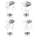 4xRotary Metal Candle Holder -Heart/Rose/Butterfly/Star