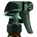 Empty Amber Glass Spray Bottles with Labels (2 Pack) - Refillable Container