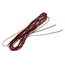 22 Gauge 15m Red Black Zip Wire AWG Cable Power Ground Stranded Copper Car I7A8