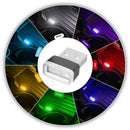 Mini USB LED Light Colorful Light Lamp For Car Atmosphere Lamp