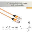 3 Pin XLR Male to Female Extension Cord Cable Audio Wire Mic Amplifier Orange