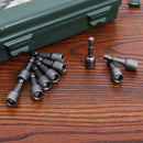 10 Pcs Chrome-Vanadium 1/4" Shank 8Mm Magnetic Hex Socket Nut Driver Bits