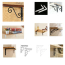 Pair Heavy Duty Wall Shelf Bracket Shelves Support Shelf Holder Supporter M