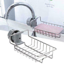 Adjustable Stainless Steel Sink Storage Hanging Basket F0L6 Faucet Shelf-Sp C8M3