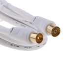 90 Degree TV 9mm Coaxial Aerial Male to Female RF Antenna Cable