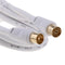 90 Degree TV 9mm Coaxial Aerial Male to Female RF Antenna Cable