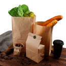 100Pcs Kraft Paper Bag Gift Bag Candy Biscuit Bread Nut Bag Biscuit Snack B