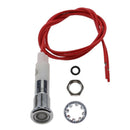 12V 6mm LED Indicator Singal Light Bulb with Wrie for Car Truck Boat White