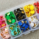300pcs Office Colorful Drawing Pins Pushpin Thumbtack Board Push PinS Ew
