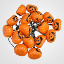 Mini String Of 16 Halloween Orange Pumpkin Lights