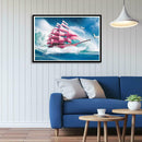 5D DIY Full Drill Diamond Painting Sailing Ship Cross Stitch Embroidery Kit