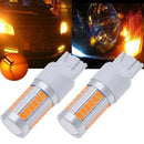7443, T20 Led Bulbs Amber Yellow 900 Lumens Super Bright Turn Signals Light W2E4