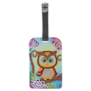 DIY Special Shaped Diamond Painting Owl Bird Leather Luggage Boarding Pass