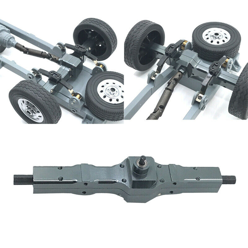 RC Metal Rear Shaft Axle Assembly w/ Differential Gear for WPL B24 Accessories