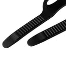 2Pc Black Standard Rubber Fin Strap Scuba Diving -Universal Fits Most Fins S