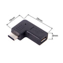 90 Degree Micro USB Socket To Type C Plug Right Angle Plug USB Adapter Right