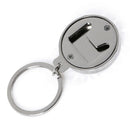 Creative Beer Bottle Cap-Shaped Advertising Bottle Opener Keychain Gift FT