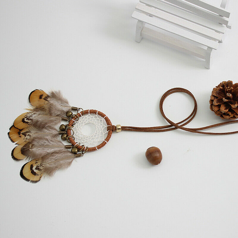 Dreamcatcher Wind Chimes Small Bronze Bells Car Pendant Home Decor Dream Ca