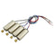 Set of 4 Clockwise & Anti-clockwise Metal 7.4V Coreless Motors with Copper Gear
